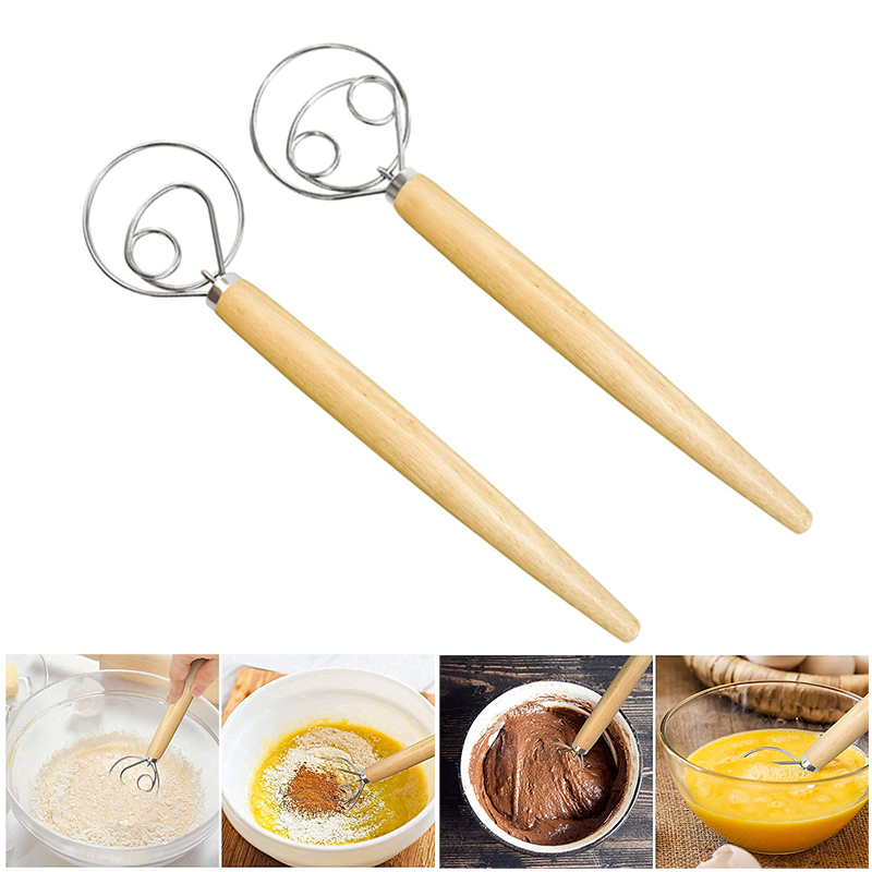 Danish Pancake Pan - Frusta per impasto danese a mano