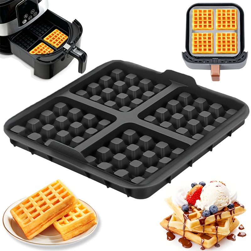Mini Pancake Griddle - Stampo per Waffle Quadrati, Teglia Antiaderente
