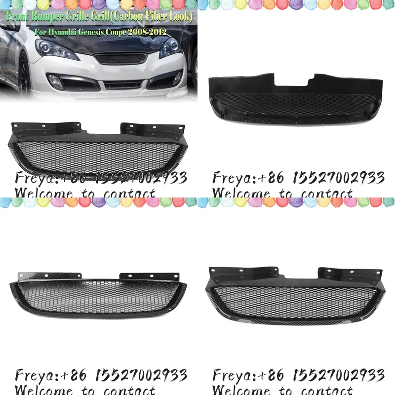 Crepe Pan Carbon - Griglia Anteriore per Genesis Coupe 2008-12