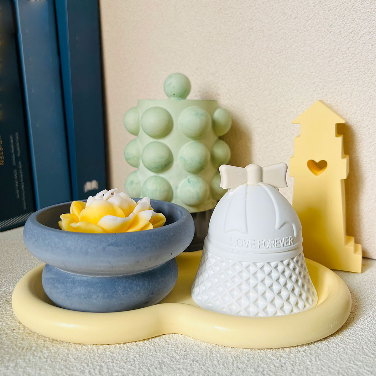 Donut Mold Silicone - Barattolo di bolle vaso di candela