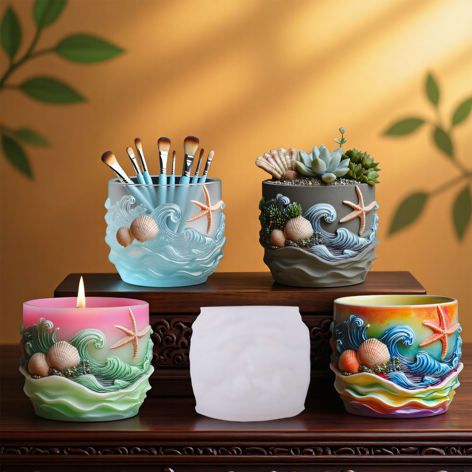 Potsticker Mold - Vita marina Sollievo Pianta grassa Vaso